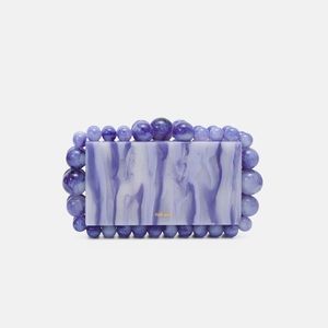 cult gaia EOS clutch purple marble bubble clutch